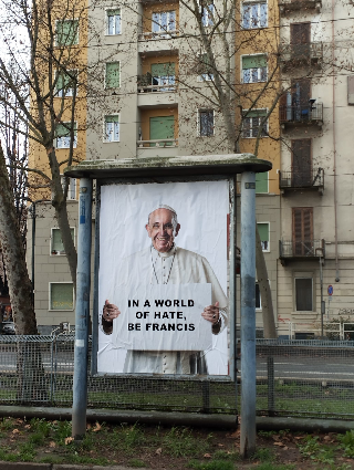 La nuova opera di Andrea Villa dedicata a Papa Francesco